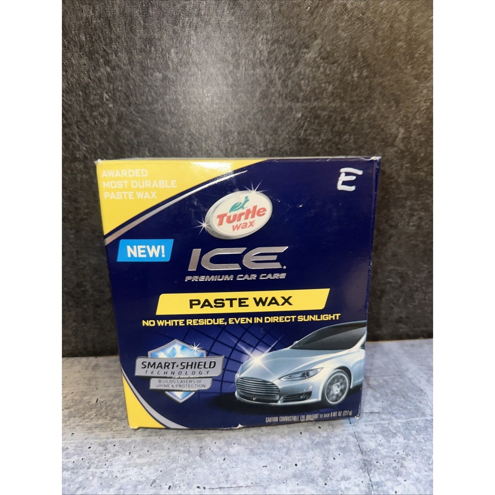 Turtle Wax ICE Paste Wax No White Residue 8oz Read  E
